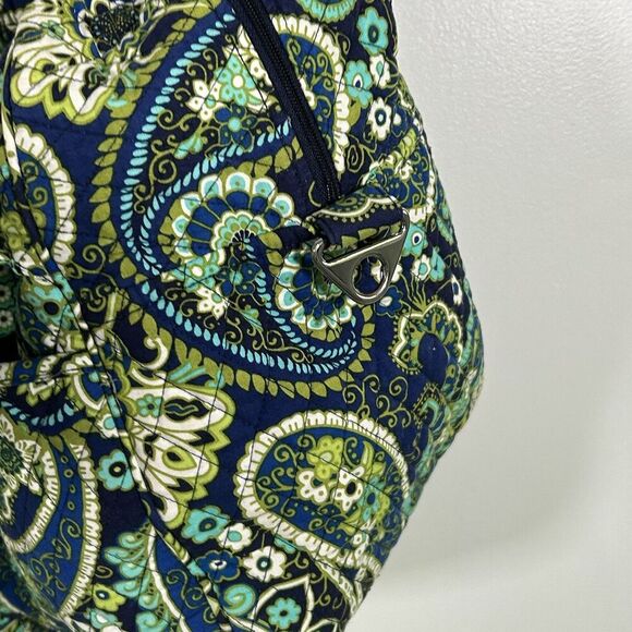 Vera Bradley Large Duffle Bag Rhythm & Blues Grand Traveler Cotton Carry-on - Picture 7 of 8